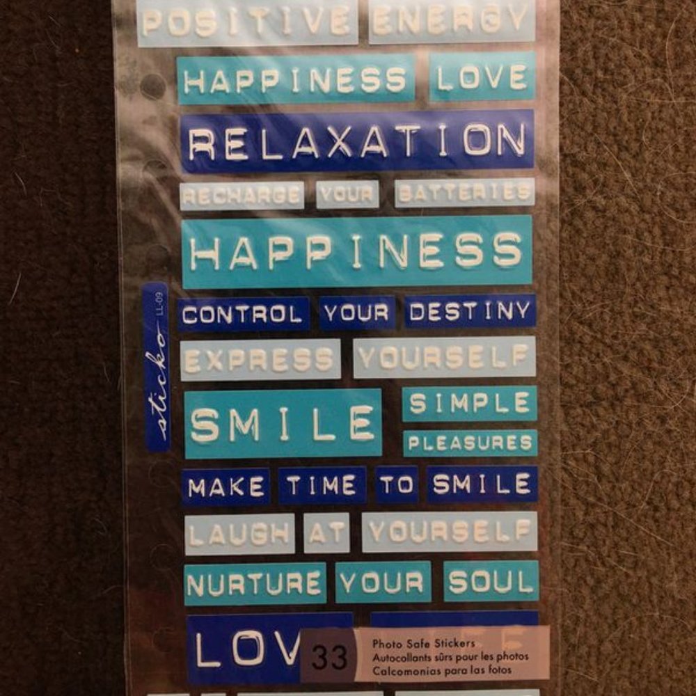 Sticko Embossed Inspirational Stickers